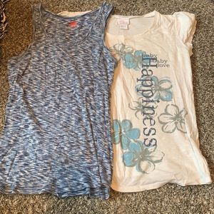 Maternity T-shirt and tank pair